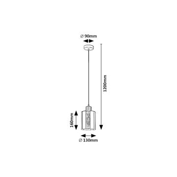 Rabalux - Suspension filaire 1xE27/40W/230V