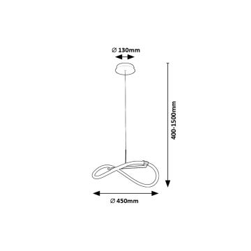 Rabalux - LED Hanglamp aan een koord LED/15W/230V 4000K