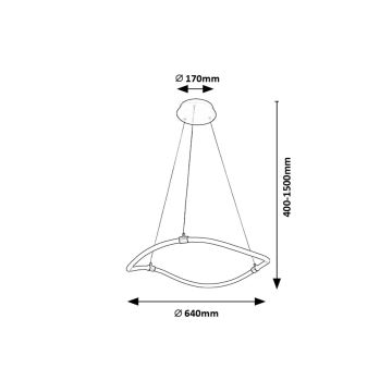 Rabalux - Suspension filaire LED/34W/230V 4000K