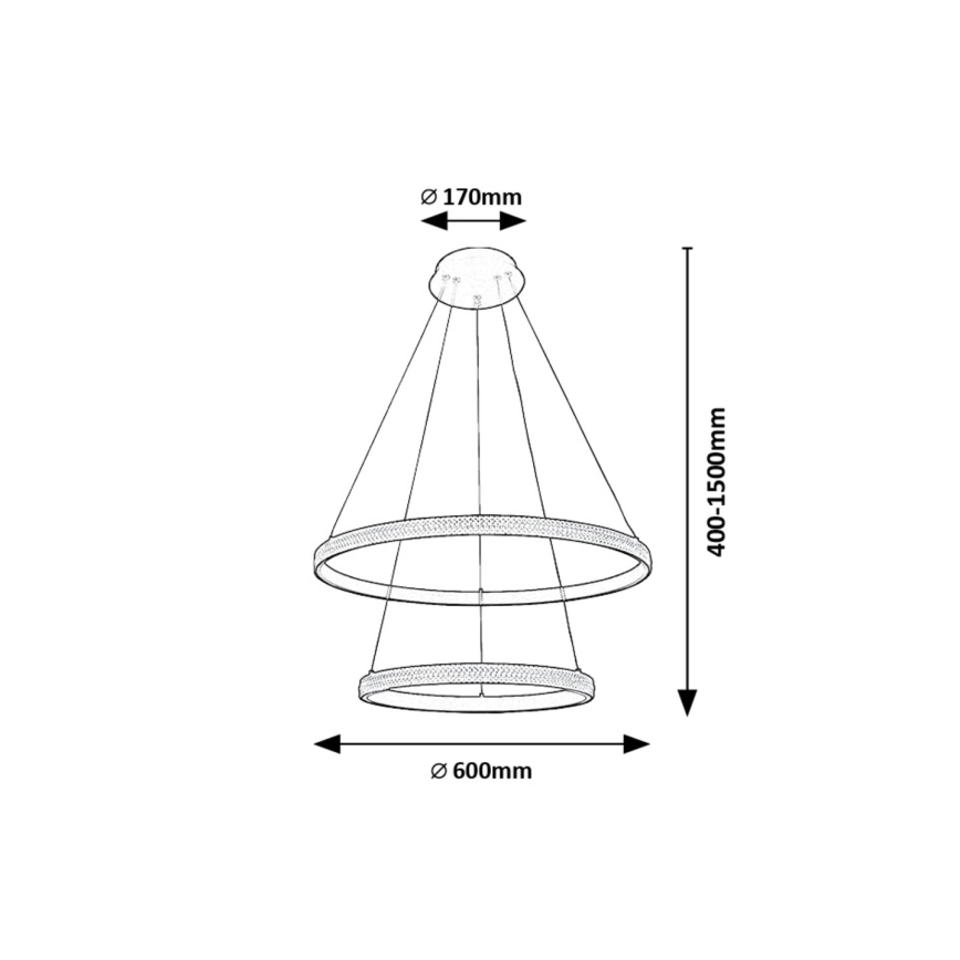 Rabalux - LED Hanglamp aan een koord LED/60W/230V 3000K