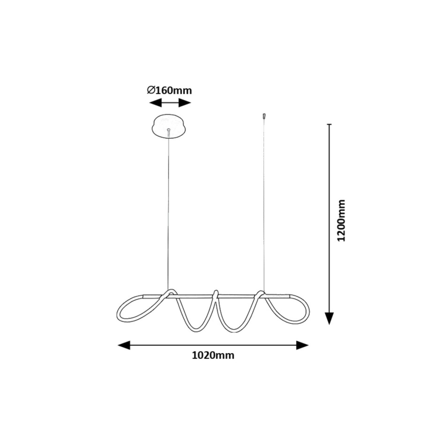 Rabalux - LED Hanglamp aan een koord LED/40W/230V 4000K