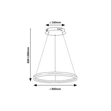 Rabalux - LED Hanglamp aan een koord LED/45W/230V 3000K/4000K/6500K