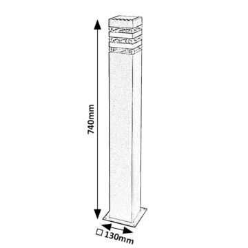 Rabalux - Buitenlamp 1xE27/12W/230V IP44