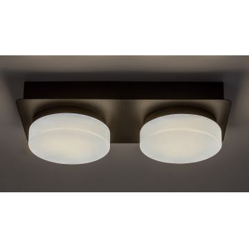 Rabalux - Plafonnier LED salle de bain 2xLED/5,5W/230V IP44 noir