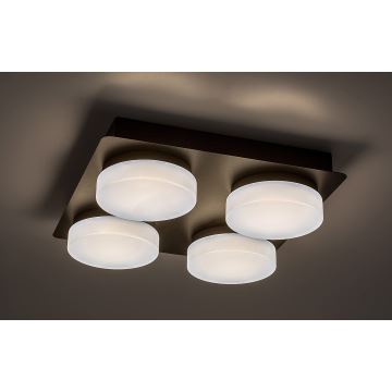 Rabalux - LED Plafondverlichting badkamer 4xLED/5,2W/230V IP44 zwart