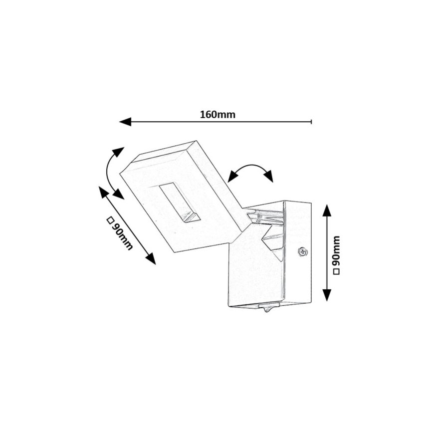 Rabalux - LED Badkamer wandlamp LED/5W/230V 4000K IP44