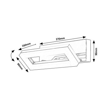 Rabalux - Applique murale salle de bain LED/15W/230V 4000K IP44