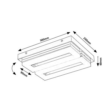 Rabalux - LED Badkamer plafondlamp LED/24W/230V 4000K IP44