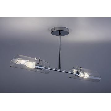 Rabalux - Badkamer hanglamp met vaste pendel 2xE14/12W/230V IP44 chroom