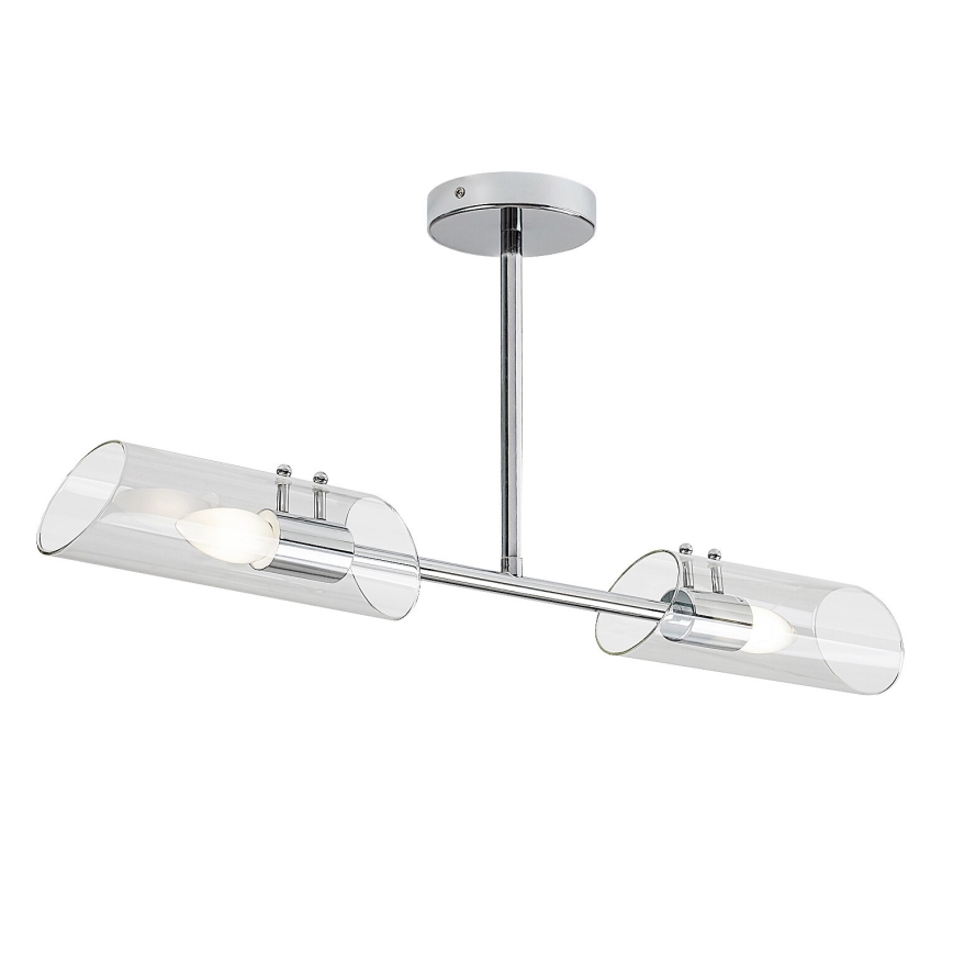 Rabalux - Badkamer hanglamp met vaste pendel 2xE14/12W/230V IP44 chroom