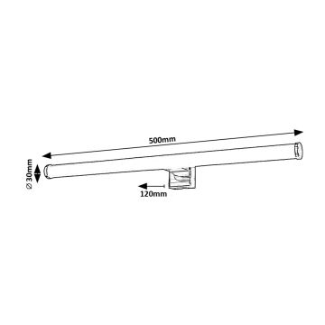 Rabalux - Éclairage de miroir salle de bain LED/9W/230V IP44 4000K