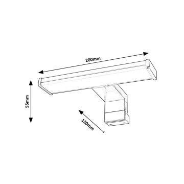 Rabalux - Éclairage de miroir salle de bain LED/4W/230V IP44