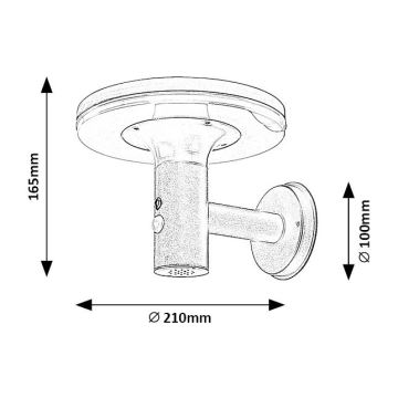 Rabalux - LED Solar lamp met sensor LED/10W/3.7V IP44