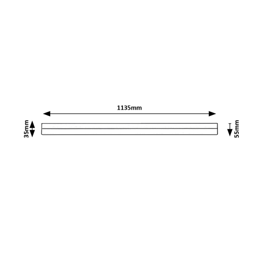 Rabalux - LED Onder keukenkast verlichting LED/24W/230V 4000K 113 cm zwart