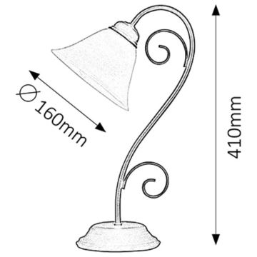 Rabalux 7812 - Tafellamp ATHEN 1xE14/40W/230V