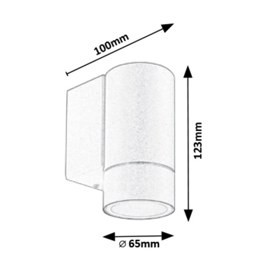 Rabalux - Buiten wandlamp 1xGU10/10W/230V IP54 wit