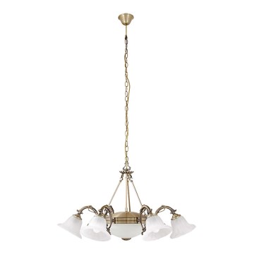 Rabalux 8556 - Hanglamp aan ketting ORCHIDEA 6xE14/40W+2xE27/60W