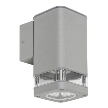 Rabalux - Grijze buiten wandlamp 1x GU10 / 25W / 230V IP44