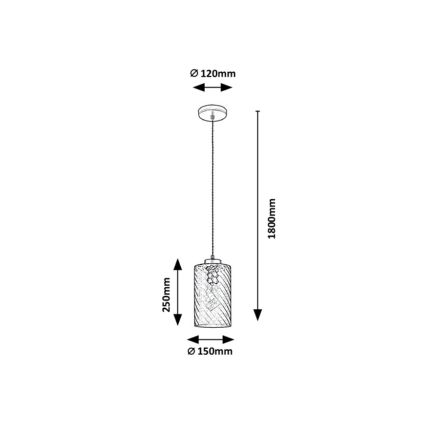 Rabalux - Hanglamp aan een koord 1xE27/40W/230V