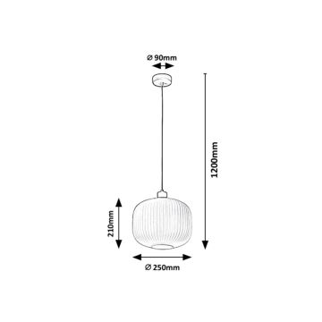 Rabalux - Hanglamp aan koord 1xE27/60W/230V