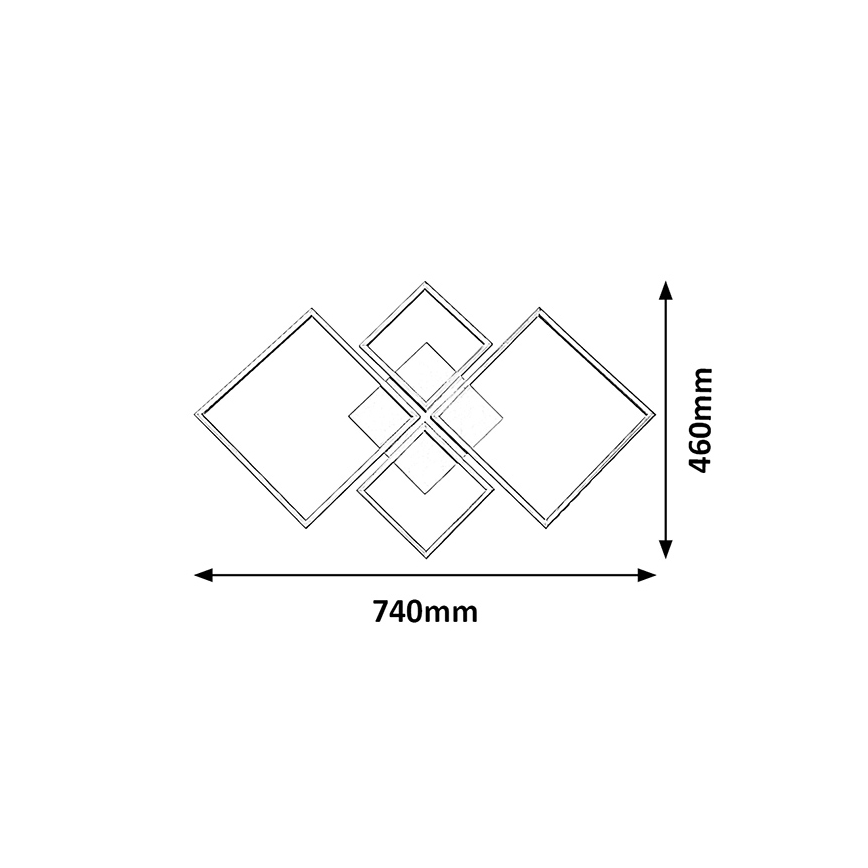 Rabalux - LED Plafondlamp dimbaar LED / 40W / 230V