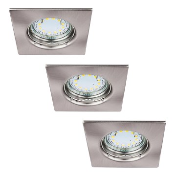 Rabalux - LOT 3xLED Spot encastrable salle de bain 3xGU10/3W/230V IP44