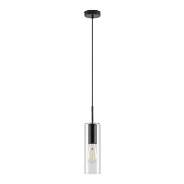 Rabalux - Suspension filaire 1xE27/40W/230V transparent/noir