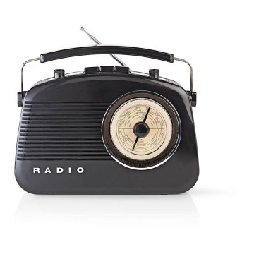 Radio FM 4,5W/230V noir