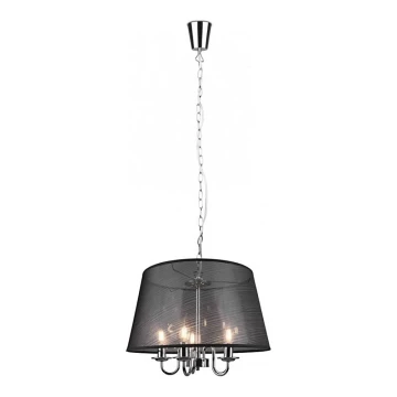 Reality - Hanglamp aan een ketting CIMA 5xE14/40W/230V zwart