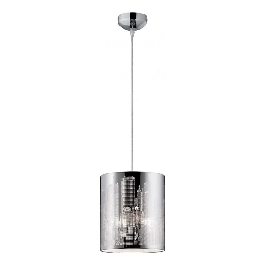 Reality - Hanglamp aan een koord CITY 1xE27/60W/230V glanzend chroom