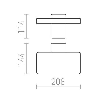 RED - Design Rendl-R11947- Applique murale d'extérieur RINA LED/12W/230V IP65