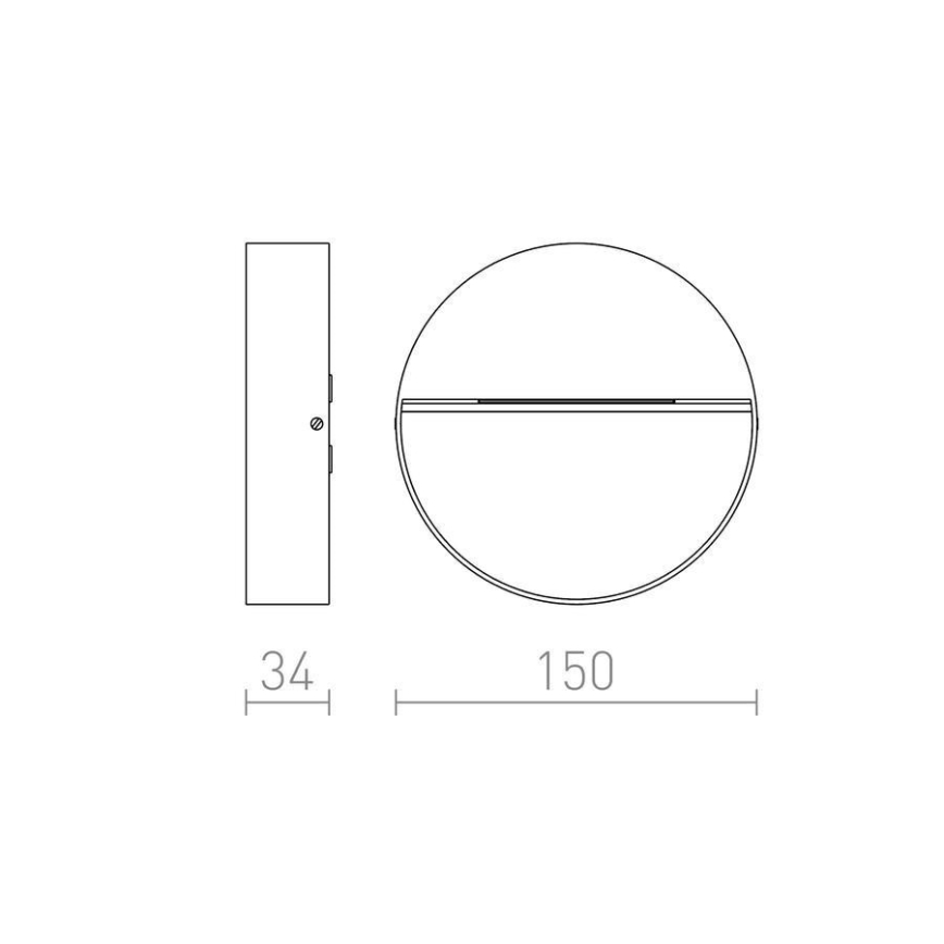 RED - Design Rendl - R12539 - Ingebouwde LED Lamp voor Buiten AQILA LED/6W/230V IP54