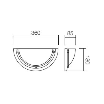 Redo 05-086 - Wandlamp COSI 1xE27/42W/230V walnoot