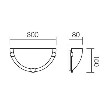 Redo 05-378 - Applique murale VIRGINIA 1xE27/42W/230V