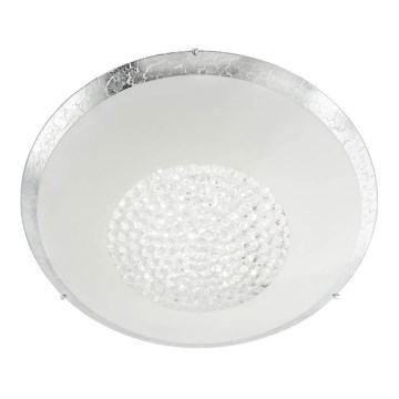 Redo 05-898 - LED Kristallen plafondlamp RA LED/12W/230V diameter 30 cm zilver