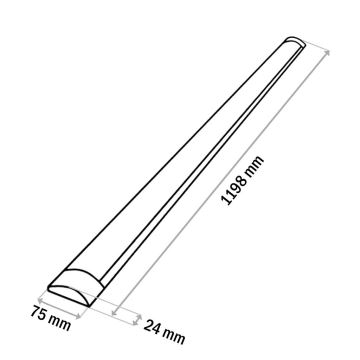 Réglette LED de cuisine QTEC LED/36W/230V 120 cm blanc