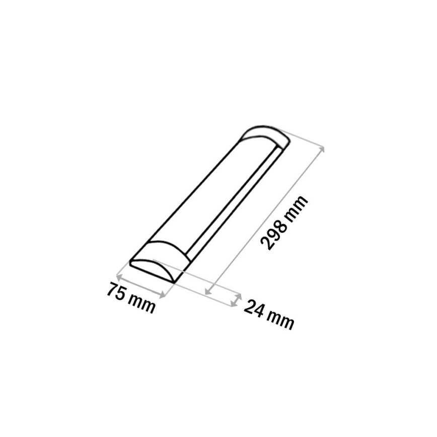 Réglette LED de cuisine QTEC LED/9W/230V 30 cm blanc