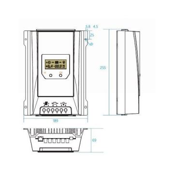 Régulateur de charge solaire MPPT 12-24V/40A IP32