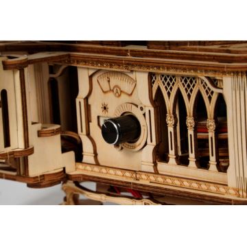 RoboTime - Puzzle 3D mécanique en bois Gramophone (mécanisme manuel)