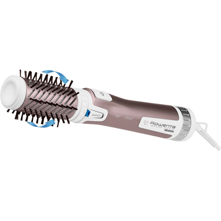 Rowenta - Brosse à cheveux rotative PREMIUM CARE 1000W/230V rose/blanc