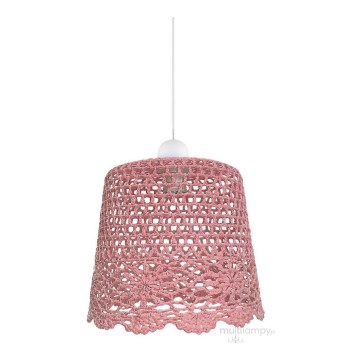 Roze Hanglamp aan koord kinderkamer NONNA 1x E27 / 60W / 230V