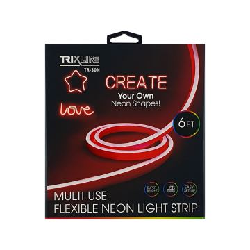 Ruban flexible NEON LED/5V USB 1,8 m rouge