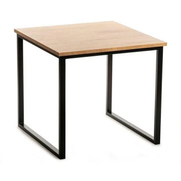 Salontafel EVEN 55x60 cm zwart/bruin