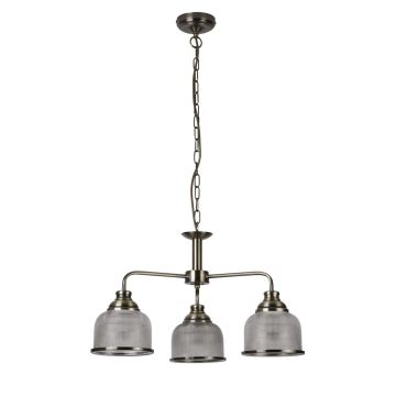 Searchlight - Hanglamp aan een ketting BISTRO 3xE27/60W/230V messing