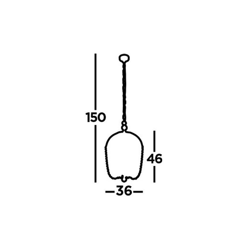 Searchlight - Hanglamp aan een ketting SHOWER 5xE14/60W/230V zwart