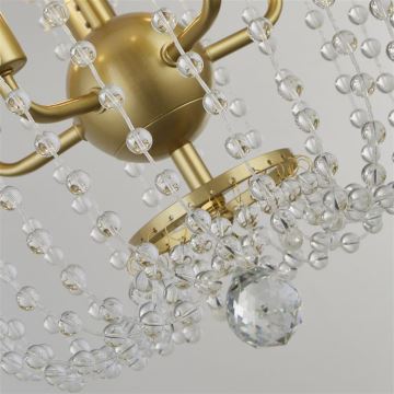 Searchlight - Hanglamp aan een ketting SHOWER 5xE14/60W/230V goud