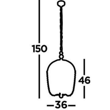 Searchlight - Hanglamp aan een ketting SHOWER 5xE14/60W/230V goud