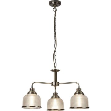 Searchlight - Hanglamp aan een ketting BISTRO 3xE27/60W/230V messing