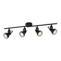 Searchlight - Spot de plafond FOCUS 4xGU10/50W/230V noir