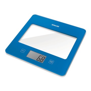 Sencor - Balance de cuisine numérique 1xCR2032 bleu